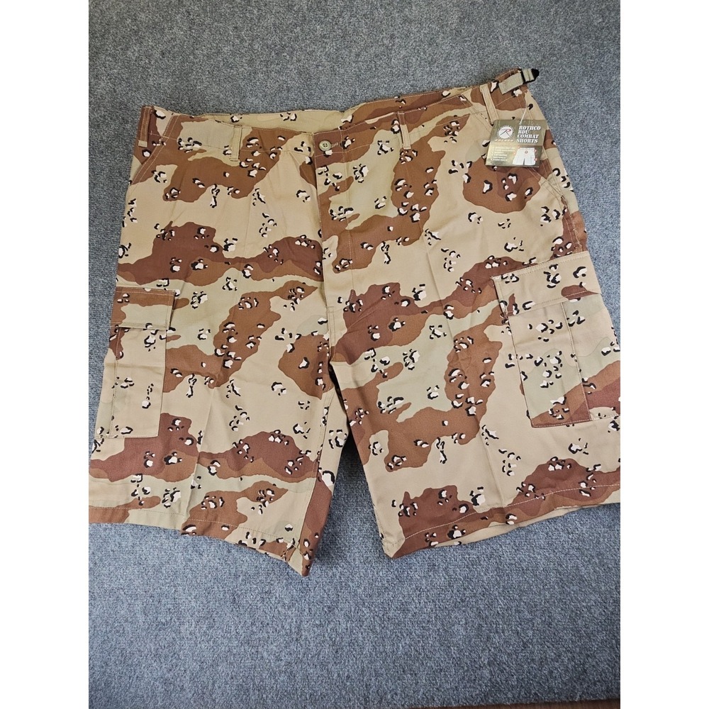 Rothco BDU Combat Shorts Mens Size 3XL (47"- 51") Desert Camo Cargo NEW 1652